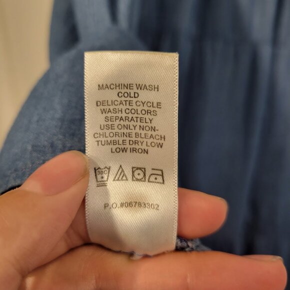 Woman Within Lace bodiced tiered midi plus dress in Blue Size 28w - Picture 5 of 5